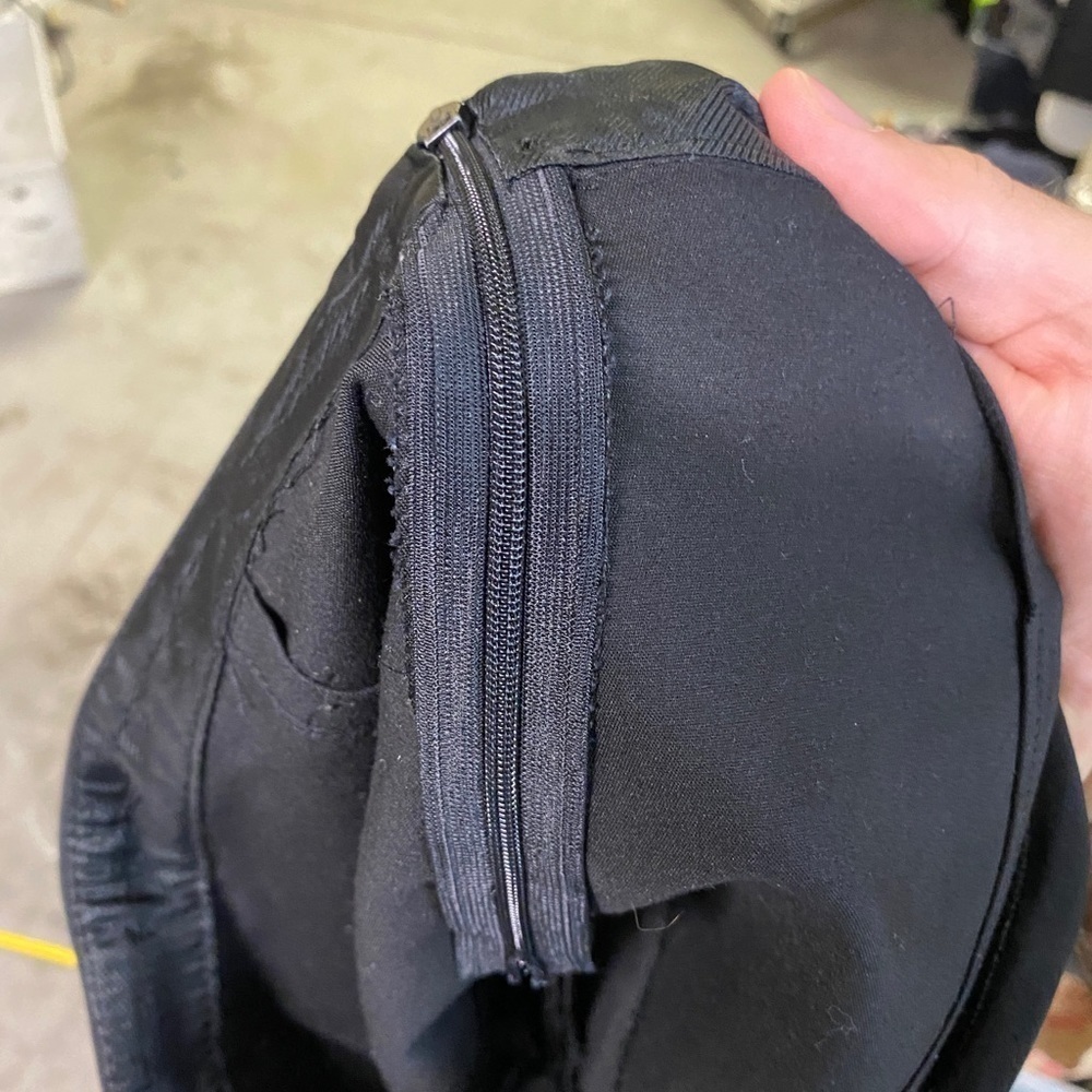 Zara Basic Black Asymmetrical Overlap Skort - image 4